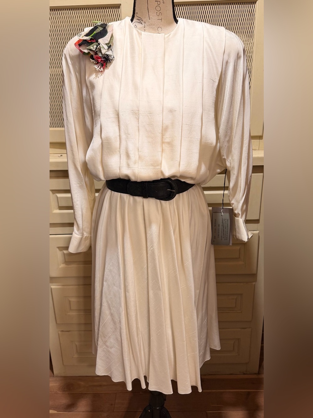 NWT VTG Norma Walter’s Neiman Marcus Silk Dress Belt Corsage